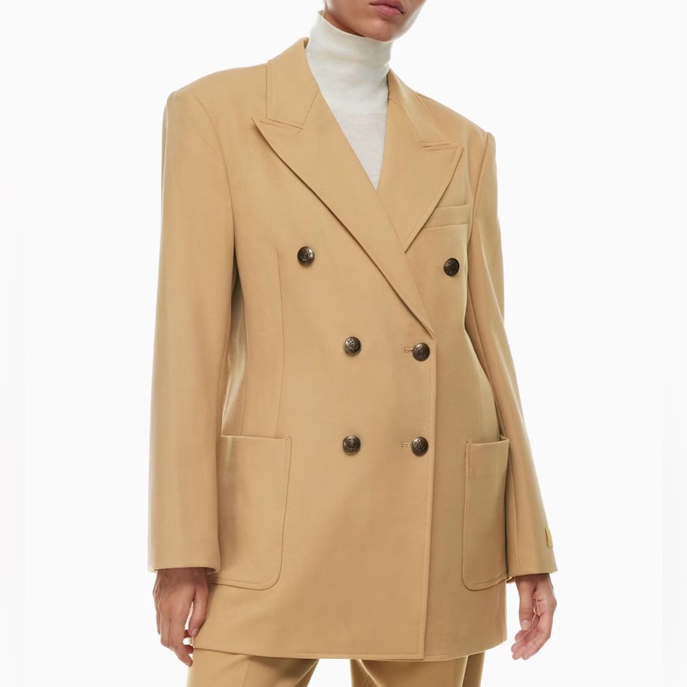 Aritzia Wilfred Allegro Double-Breasted Blazer